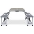 Mesa de camping plegable con 4 asientos acero