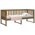 Sofá cama de madera maciza de pino marrón miel 75x190