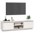 Mueble de TV madera maciza de pino blanco 140x35x40