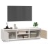 Mueble de TV madera maciza de pino blanco 140x35x40