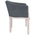 Silla de comedor terciopelo gris