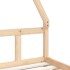 Estructura de cama para niños madera maciza de pino 90x200