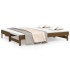 Sofá cama extraíble madera de pino marrón miel 2x(80x200)