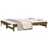 Sofá cama extraíble madera de pino marrón miel 2x(80x200)