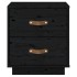 Mesitas de noche 2 uds madera maciza de pino negro 40x34x45