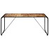 Mesa de comedor madera maciza de mango en bruto 180x90x76