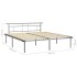 Estructura de cama de metal gris 180x200