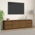 Mueble de TV madera maciza de pino marrón miel 176x37x47,5