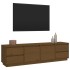 Mueble de TV madera maciza de pino marrón miel 176x37x47,5