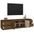 Mueble de TV madera maciza de pino marrón miel 176x37x47,5