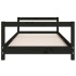 Estructura de cama para niños madera de pino negro 90x200