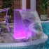 Fuente de piscina con LED RGB acrílico 51