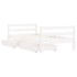 Estructura cama infantil y cajones madera pino blanco 80x160