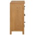 Aparador de madera maciza de roble 70x35x75