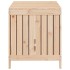 Caja de almacenaje jardín madera maciza de pino 121x55x64