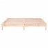 Estructura de cama con LED madera maciza 120x200