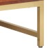 Mesa de centro madera maciza de acacia marrón miel 67x67x45