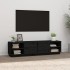 Mueble de TV madera maciza de pino negro 156x40x40