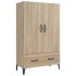 Aparador madera contrachapada roble Sonoma 70x31x115