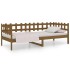 Sofá cama madera maciza de pino marrón miel 90x200