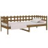 Sofá cama madera maciza de pino marrón miel 90x200