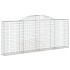 Cesta gaviones forma arco hierro galvanizado 300x30x120/140