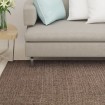 Alfombra de sisal natural marrón 80x300 cm