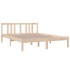 Estructura de cama de madera maciza 140x190