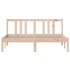 Estructura de cama de madera maciza 140x190