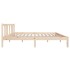 Estructura de cama de madera maciza 140x190