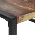 Mesa de comedor de madera maciza reciclada 140x140x75