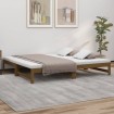 Sofá cama extraíble madera maciza pino marrón miel 2x(90x190)cm