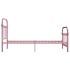 Estructura de cama metal rosa 100x200