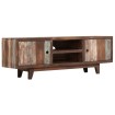 Mueble para TV de madera maciza de acacia vintage 118x30x40 cm