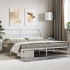 Estructura de cama con cabecero metal blanca 200x200