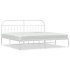 Estructura de cama con cabecero metal blanca 200x200