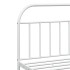 Estructura de cama con cabecero metal blanca 200x200