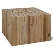 Mesa de centro de madera de teca genuina 50x50x35 cm