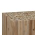 Mesa de centro de madera de teca genuina 50x50x35