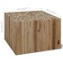 Mesa de centro de madera de teca genuina 50x50x35