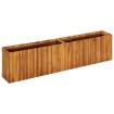 Arriate de madera maciza de acacia 200x30x50 cm