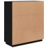 Aparador alto madera maciza de pino negro 100x40x108,5