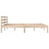 Estructura de cama madera maciza de pino 150x200