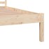 Estructura de cama madera maciza de pino 150x200