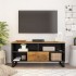 Mueble de TV madera mango y madera contrachapada 100x33x46