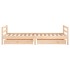 Estructura de cama infantil con cajones madera pino 90x190