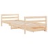 Estructura de cama infantil con cajones madera pino 90x190