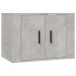 Set de muebles de TV 5 pzas madera contrachapada gris