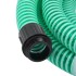 Manguera de succión con conectores de latón PVC verde 29 mm