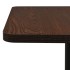 Mesa de bistró ceniza oscuro 70x70x107